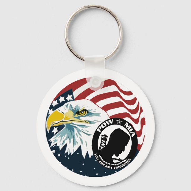 Amerikanska Eagle POW-MIA Nyckelring (Framsida)