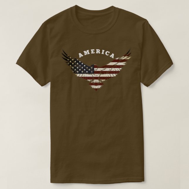 Amerikanska Eagle T Shirt (Design framsida)