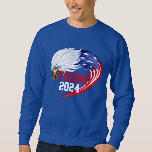 Amerikanska Eagle Trump 2024 Sweatshirt (Framsida)