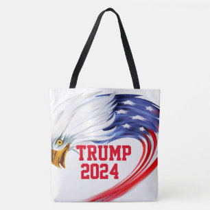 Amerikanska Eagle Trump 2024 Tote Bag Tygkasse