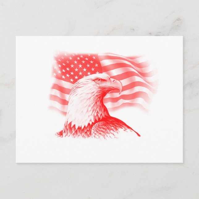 Amerikanska Eagle-vykort Vykort (Framsida)