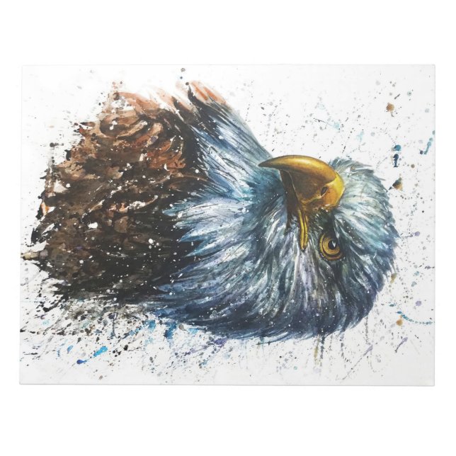 Amerikanska Eagle Watercolor Anteckningsblock (Framsida)