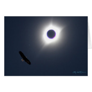 Amerikanska Eclipse 21 augusti 2017 Hälsningskort