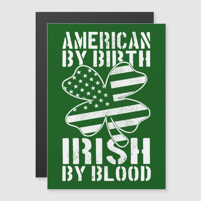 Amerikanska efter födelsemiriska efter Blood Irish (Fram/baksida)