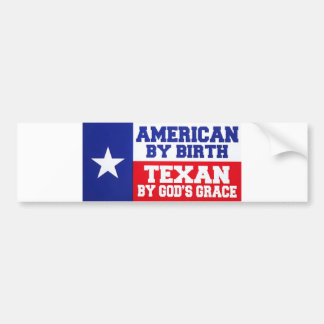 Amerikanska efter födseln - Texan efter Guds Grace Bildekal