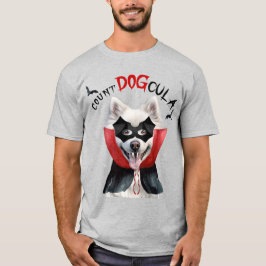 Amerikanska eskimo Count DOGcula Rolig hund Älskar T Shirt