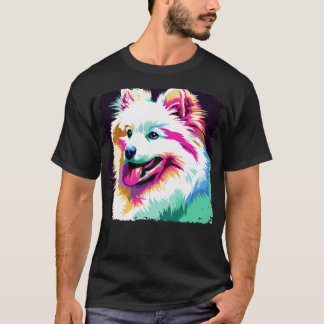 Amerikanska eskimo Hund Art Hund älskare-gåvor T Shirt