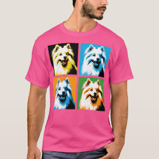 Amerikanska Eskimo Hund Art Hundälskare T Shirt
