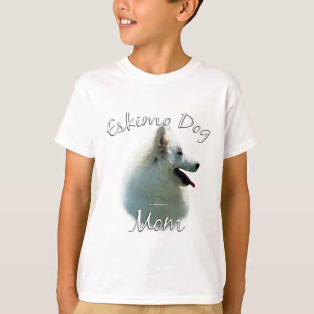 Amerikanska eskimo Hund Mamma 2 T-shirt (Framsida)