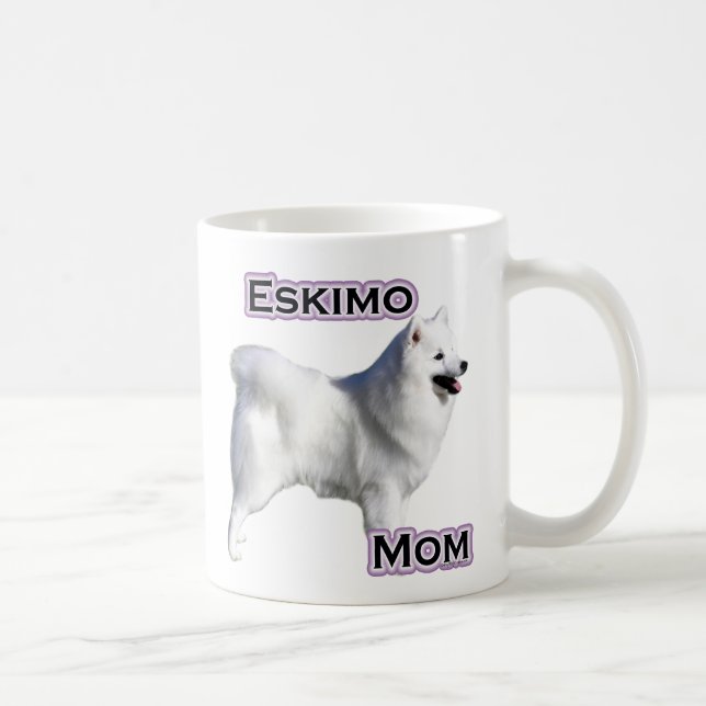 Amerikanska eskimo Hund Mamma 4 Kaffemugg (Höger)