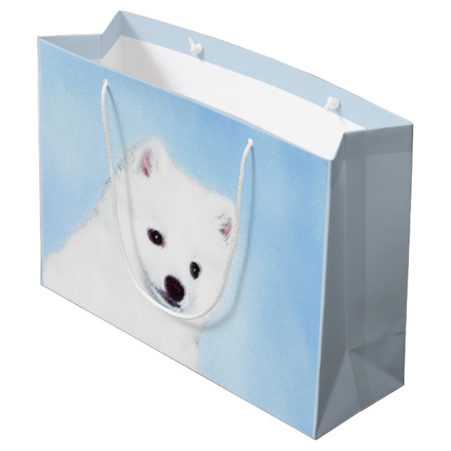 Amerikanska eskimo-Hund - Original Hund Art (Baksidan Vinklad)