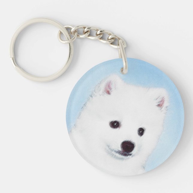 Amerikanska eskimo-Hund - Original Hund Art (Framsidan)