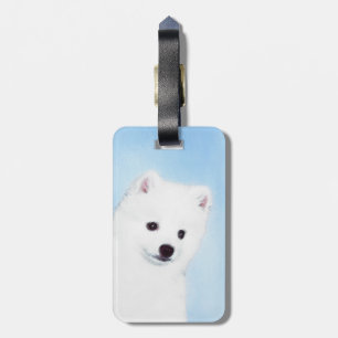 Amerikanska eskimo-Hund - Original Hund Art Bagagebricka