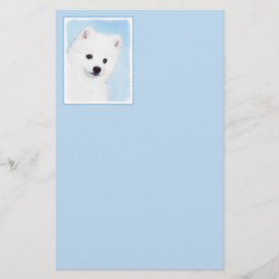 Amerikanska eskimo-Hund - Original Hund Art Brevpapper