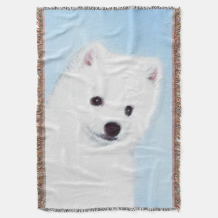 Amerikanska eskimo-Hund - Original Hund Art Filt