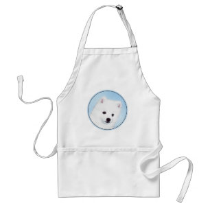 Amerikanska eskimo-Hund - Original Hund Art Förkläde