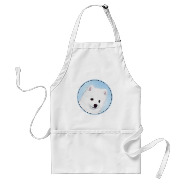 Amerikanska eskimo-Hund - Original Hund Art Förkläde (Framsidan)