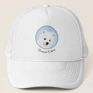 Amerikanska eskimo-Hund - Original Hund Art Keps