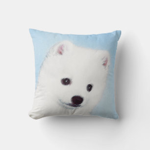 Amerikanska eskimo-Hund - Original Hund Art Kudde
