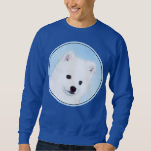 Amerikanska eskimo-Hund - Original Hund Art Lång Ärmad Tröja
