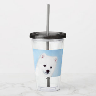 Amerikanska eskimo-Hund - Original Hund Art Take Away Mugg