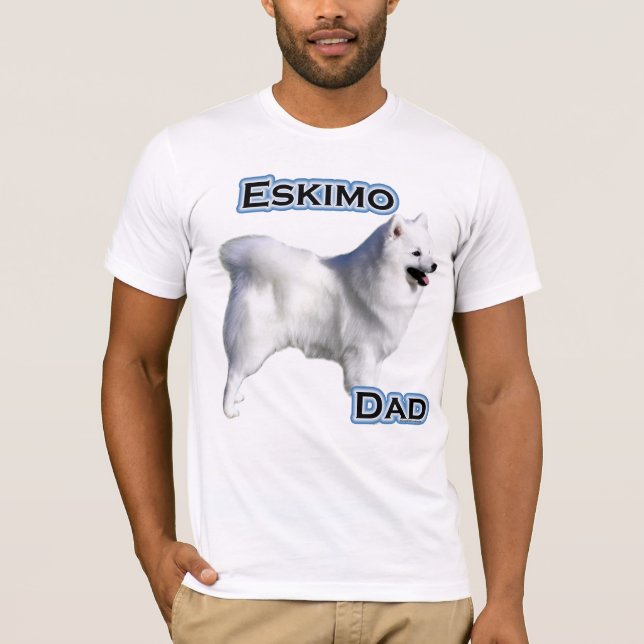 Amerikanska eskimo Hund Pappa 4 T-shirt (Framsida)