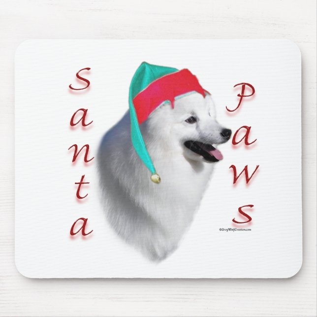 Amerikanska eskimo Hund Santa Tassar Musmatta (Framsidan)