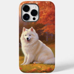 Amerikanska eskimo i Höst löv Fall Inspired