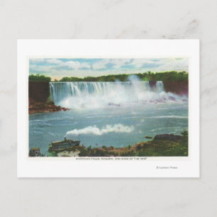 Amerikanska Falls Maid från Mist View Vykort