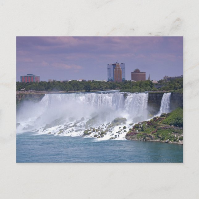Amerikanska Falls och Beyond på Niagara Vykort (Framsida)