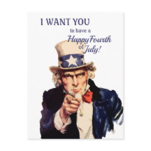 Amerikanska farbror Sam Lycklig 4 i juli