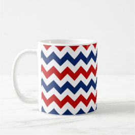 Amerikanska Färg Chevron Rand Kaffemugg