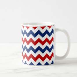 Amerikanska Färg Chevron Rand Kaffemugg