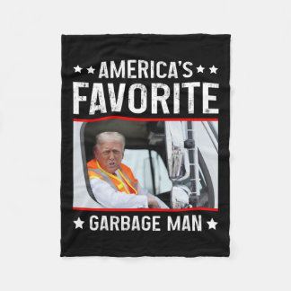 Amerikanska favoritgarge Man Funny Trump Garge Tru Fleecefilt