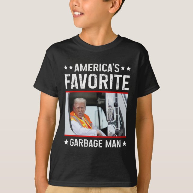 Amerikanska favoritgarge Man Funny Trump Garge Tru T Shirt (Framsida)