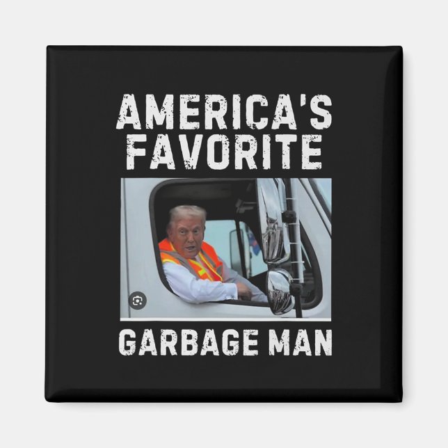 Amerikanska favoritgarge Man Trump 2024 Magnet (Framsidan)