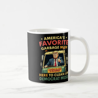 Amerikanska favoritgarge Man Trump Rides in Garge Kaffemugg