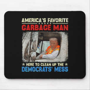 Amerikanska favoritgarge Man Trump Rides in Garge Musmatta