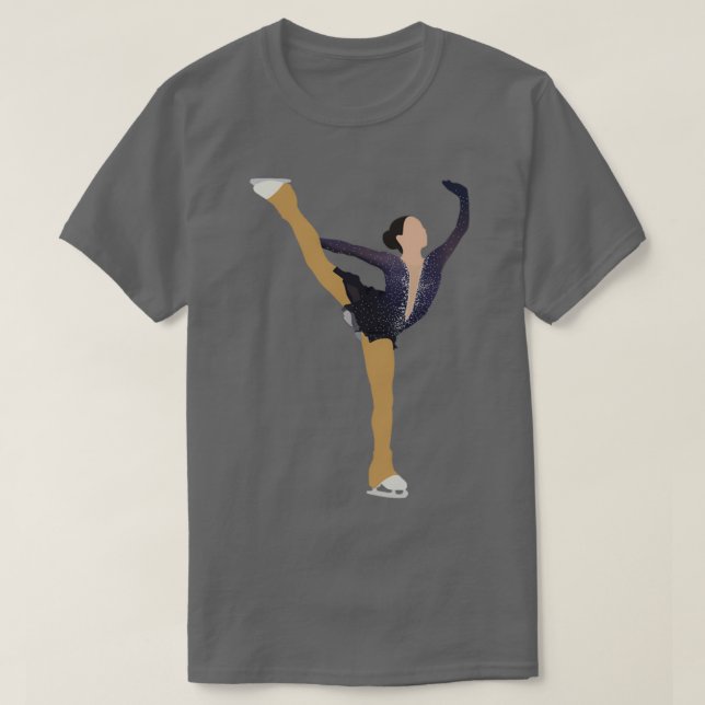 Amerikanska Figur Skaterna AlysLiu T Shirt (Design framsida)