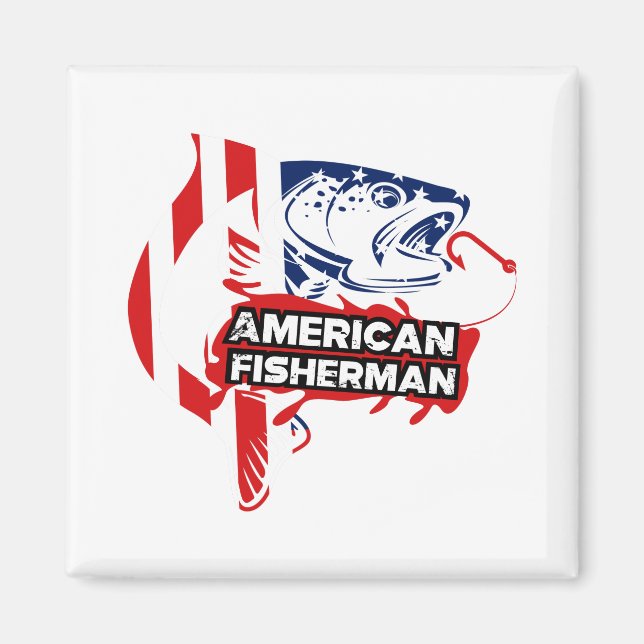 Amerikanska fiskare magnet (Framsidan)