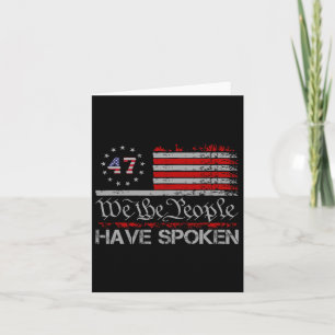 Amerikanska Flagga 47... Vi har talat om Trump 2 Kort