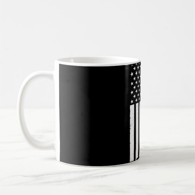 Amerikanska Flagga, 4:e juli, Pickleball Funny Kaffemugg (Vänster)