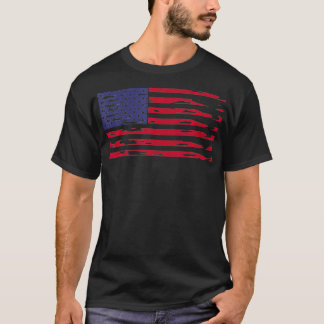 Amerikanska Flagga 4 juli 4 juli Ameri T Shirt