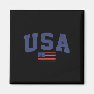 Amerikanska Flagga 4 juli Americana, feta Blue Magnet