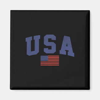 Amerikanska Flagga 4 juli Americana, feta Blue Magnet