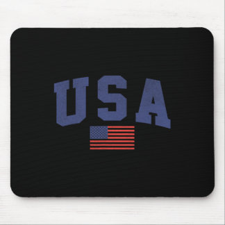Amerikanska Flagga 4 juli Americana, feta Blue Musmatta