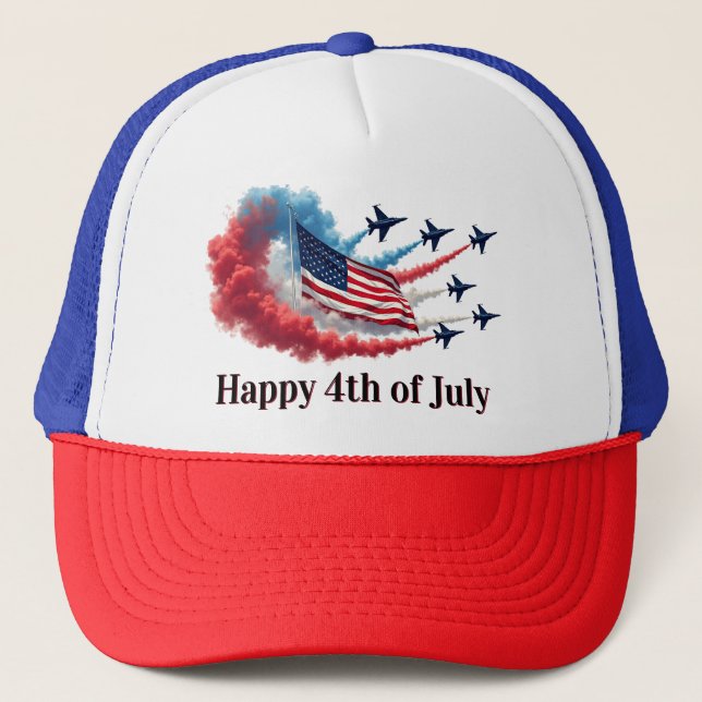 Amerikanska Flagga, 4 juli Keps (Framsida)