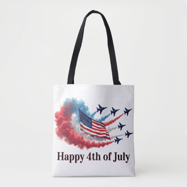 Amerikanska Flagga, 4 juli Tygkasse (Framsida)