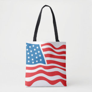 Amerikanska Flagga - 4 juli Tygkasse