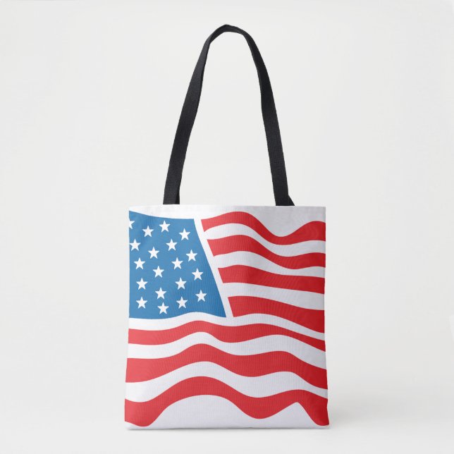 Amerikanska Flagga - 4 juli Tygkasse (Framsida)